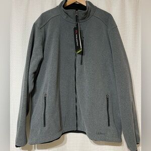 L.L. Bean Men’s Gray Full-Zip Polartec Wind Pro Fleece Jacket